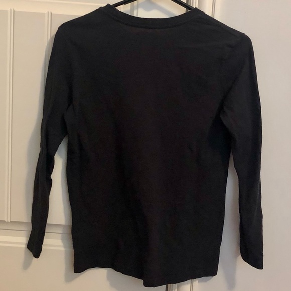 🦚Pick 2/$12-Black and White Skateboard Theme Long Sleeve Shirt- Boyd Size 10/12 - Picture 2 of 2